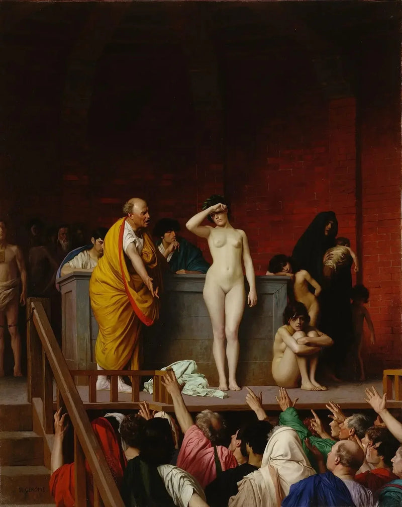Roma'da Köle Satışı - Jean-Léon Gérôme