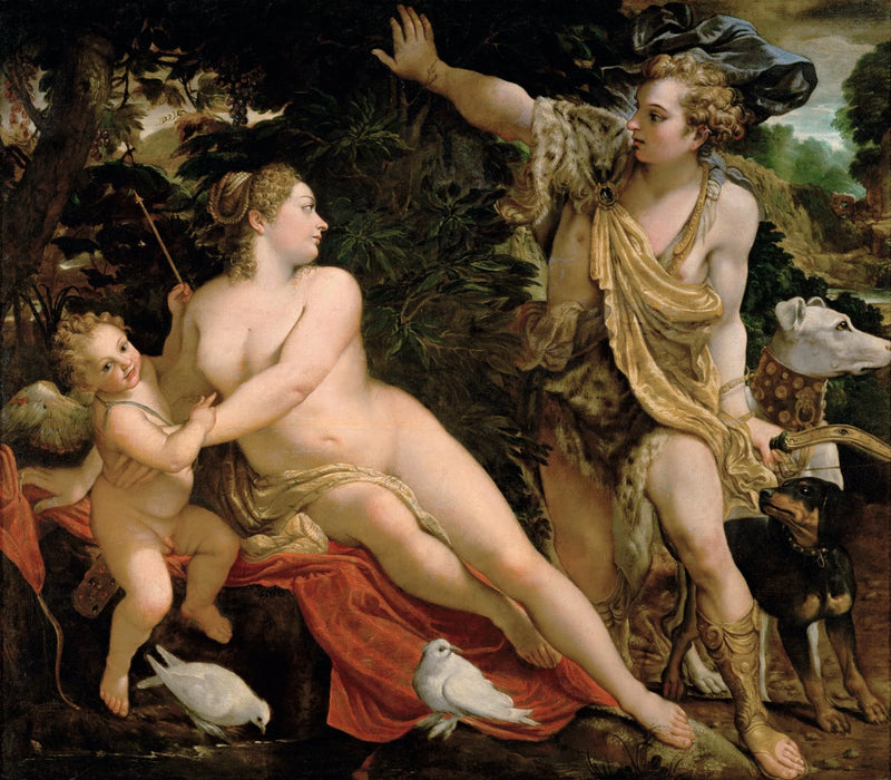Venüs, Adonis ve Kupido - Annibale Carracci