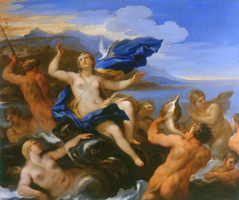 Venüs, Kupiş'in ıstırabını öğreniyor - Luca Giordano