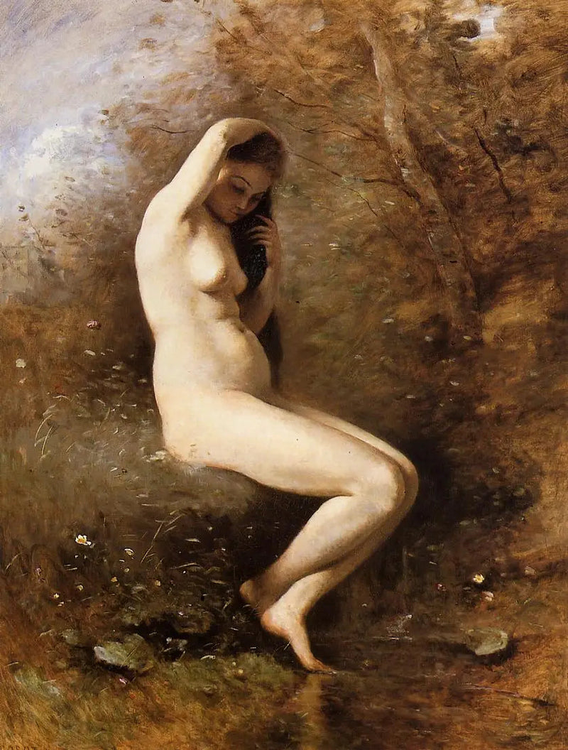 Venüs Banyoda - Jean-Baptiste Camille Corot