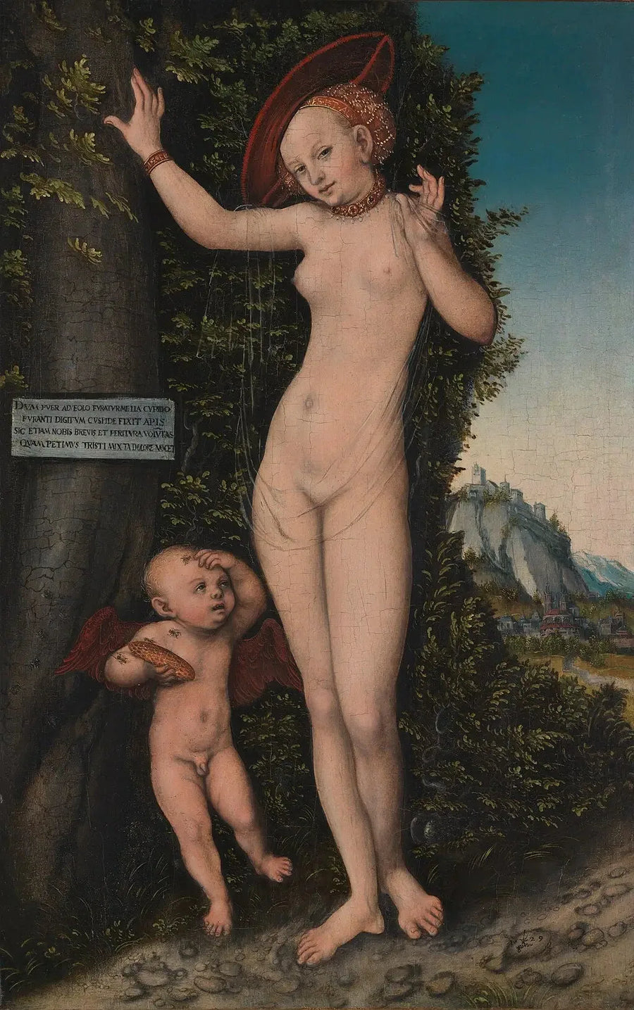 Venüs ve Bal Hırsızı Aşkı Cupidon - Lucas Cranach the Elder