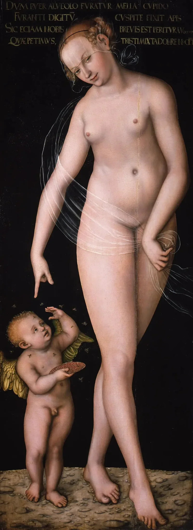 Venüs ve Bal Hırsızı Aşkın Cupido - Lucas Cranach the Elder