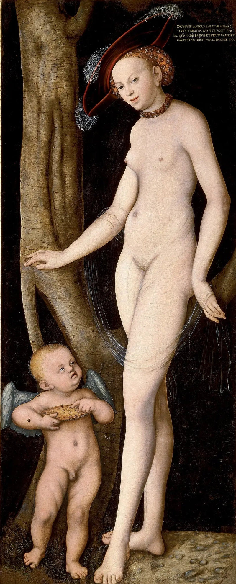 Venüs ve Bal Hırsızı Aşkı Cupidon - Lucas Cranach the Elder