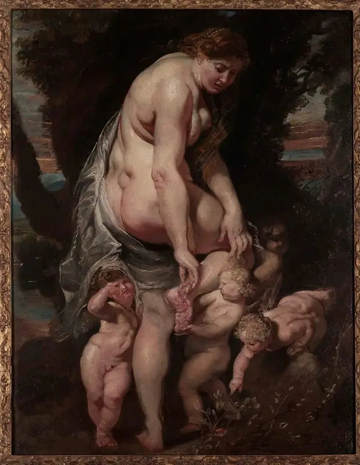 İncitilmiş Venüs, bir diken tarafından - Peter Paul Rubens
