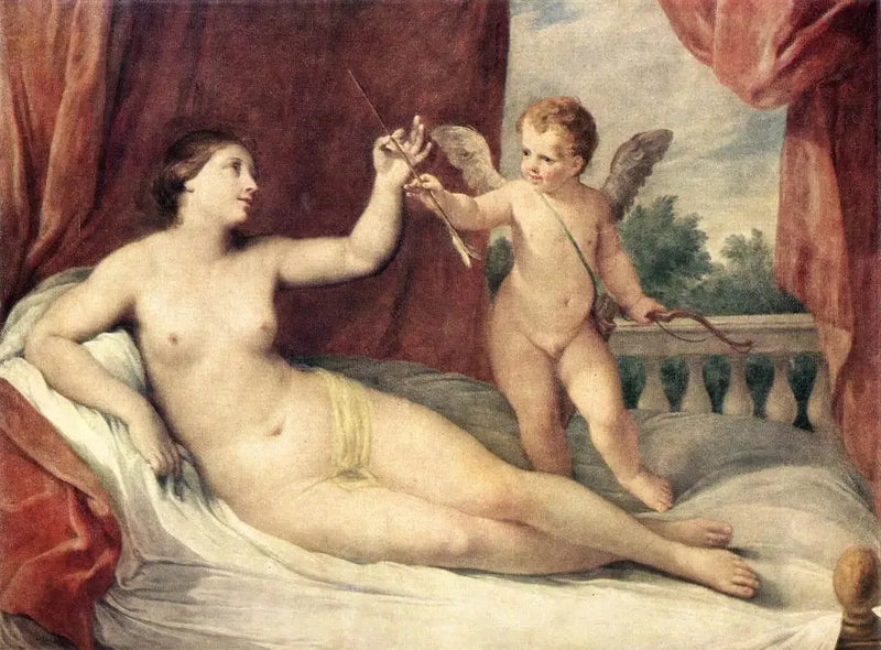 Yatmış Venüs ve Kupidosu - Guido Reni