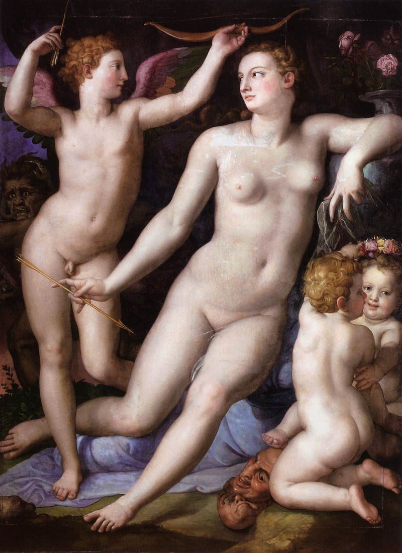 Venüs, Kupido ve kıskançlık - Bronzino