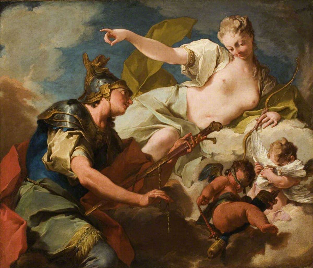 Vénus donne des armes à Énée - Giovanni Battista Pittoni