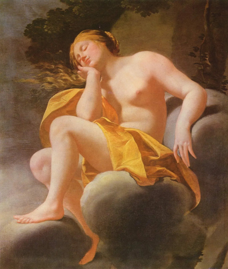 Venüs Uykuda Bulutlar Üzerinde - Simon Vouet