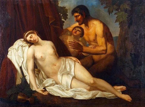 Vénus, bir satyr tarafından sarhoş edilmiş (« La Nuda ») - Annibale Carracci