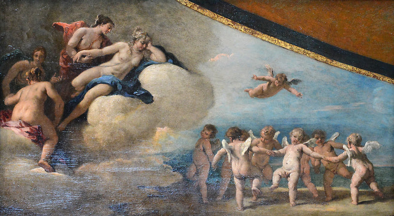 Venüs, bir halkayla dans eden Nymfler ve Aşıklar - Sebastiano Ricci