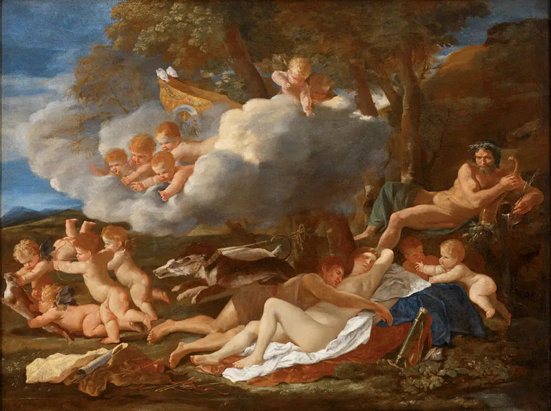 Venüs ve Adonis - Nicolas Poussin