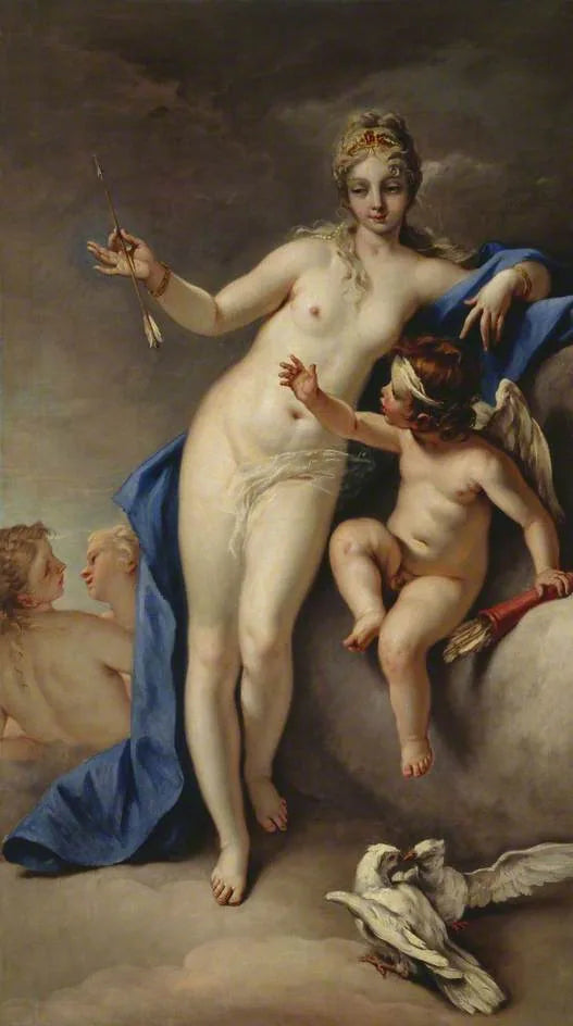Venüs ve Kupido - Sebastiano Ricci