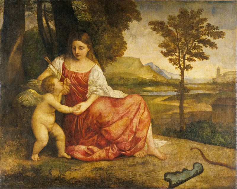 Venüs ve Kupido - Titian