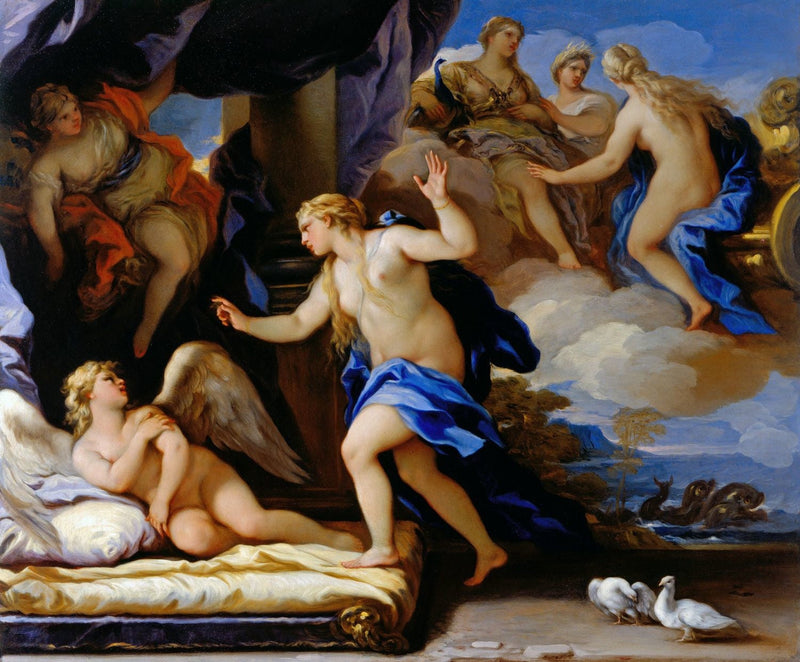 Venüs öfkelendi, Kupido - Luca Giordano