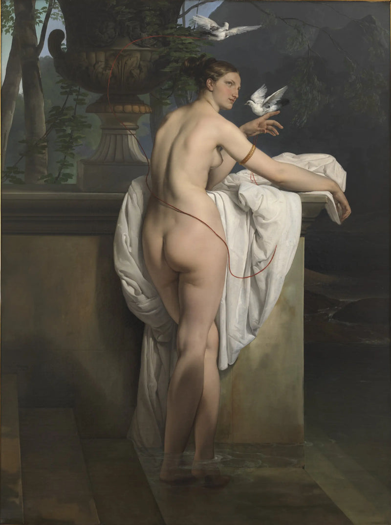 Venüs, iki güvercinle oynarken - Francesco Hayez
