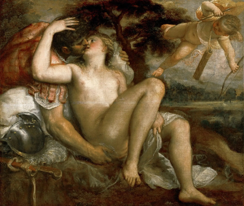 Venüs, Mars ve Kupido - Titian