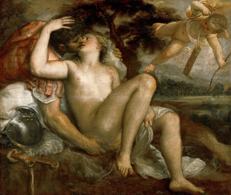 Venüs, Mars ve Kupido - Titian