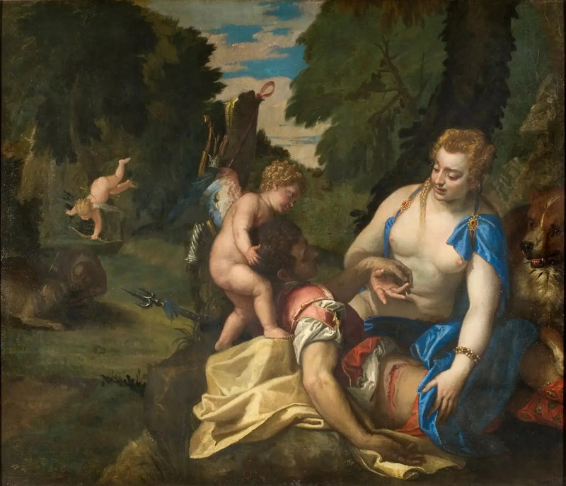 Ağlayan Venüs Adonis - Paul Véronèse