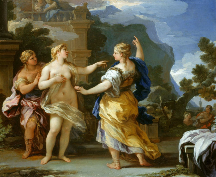 Venüs, Psyche'yi bir görevle cezalandırıyor - Luca Giordano