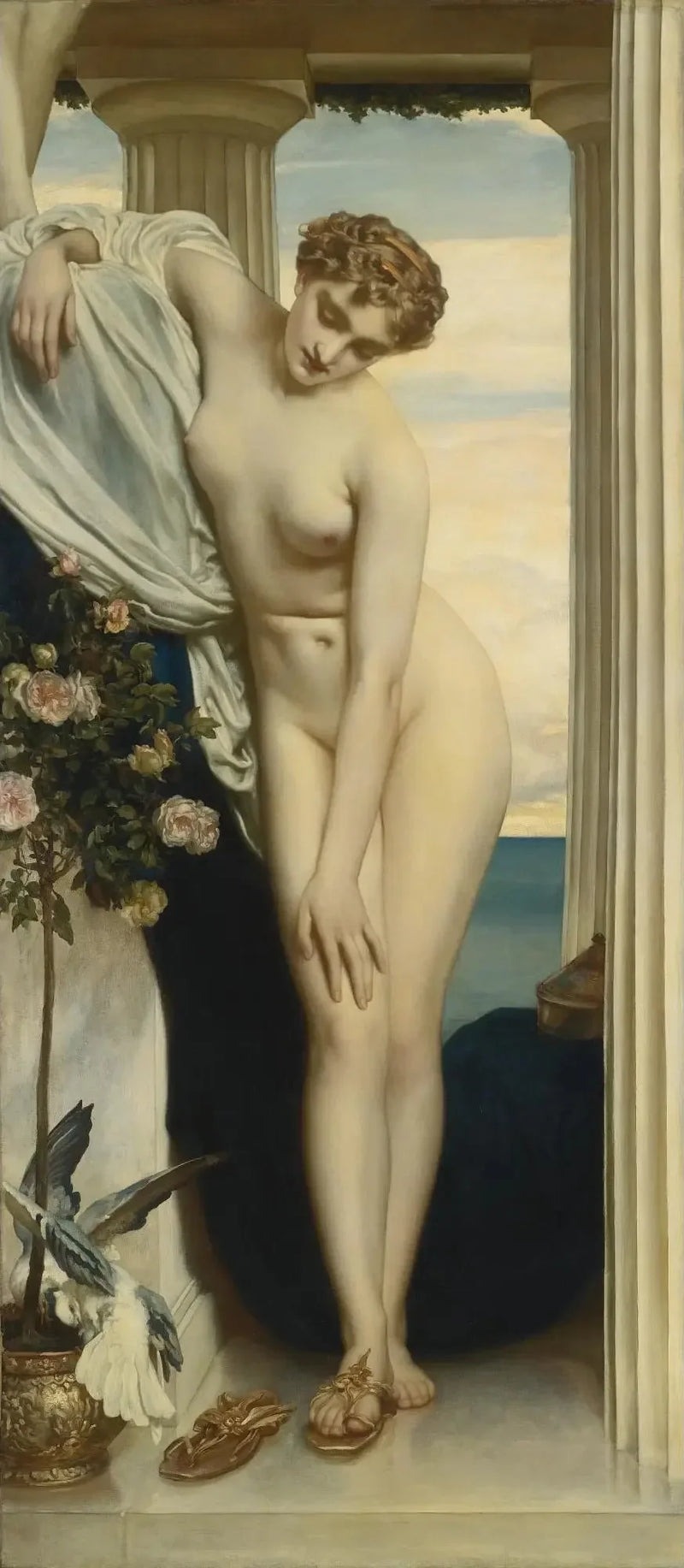 Venüsün Banyo İçin Soyunması - Frederic Leighton
