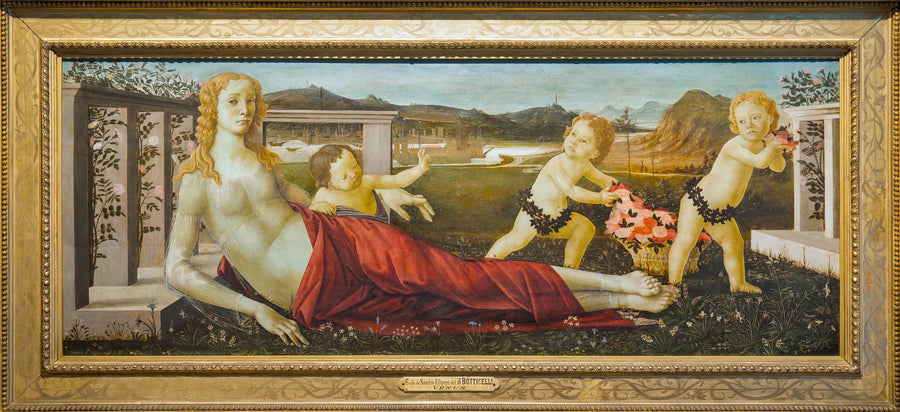 Venüs ve üç putto - Sandro Botticelli