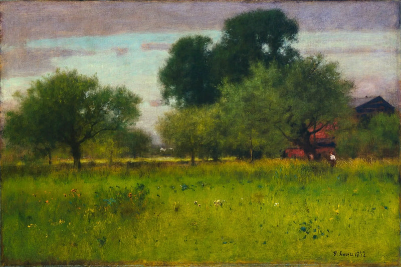 elma bahçesi - George Inness