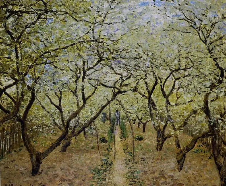 Çiçek Açan Meyve Bahçesi - Claude Monet