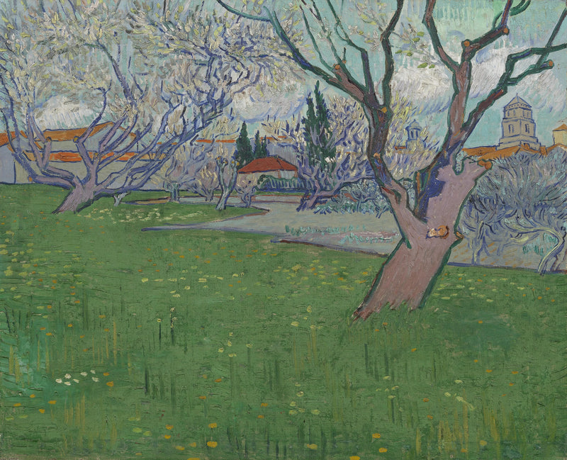 Çiçek Açan Bahçeler, Arles Manzarası - Vincent van Gogh