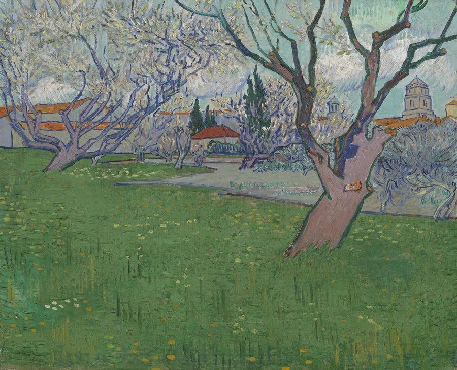Çiçek Açan Bahçeler, Arles Manzarası - Vincent van Gogh