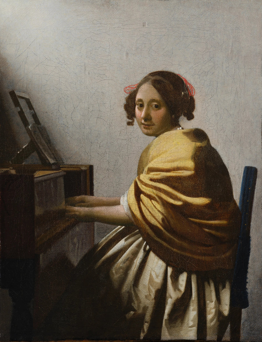Genç Kadın virginal çalıyor - Johannes Vermeer