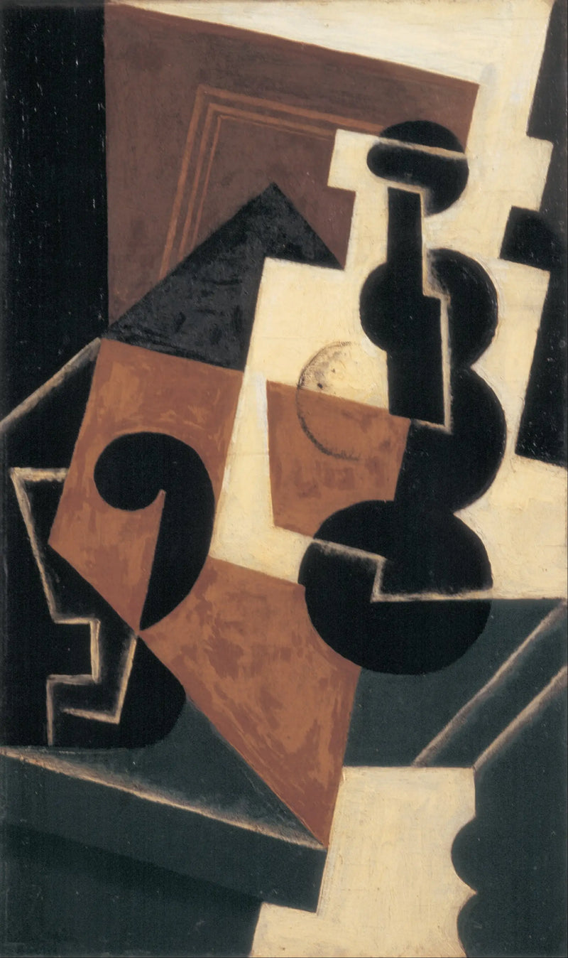 Cam ve su şişesi - Juan Gris