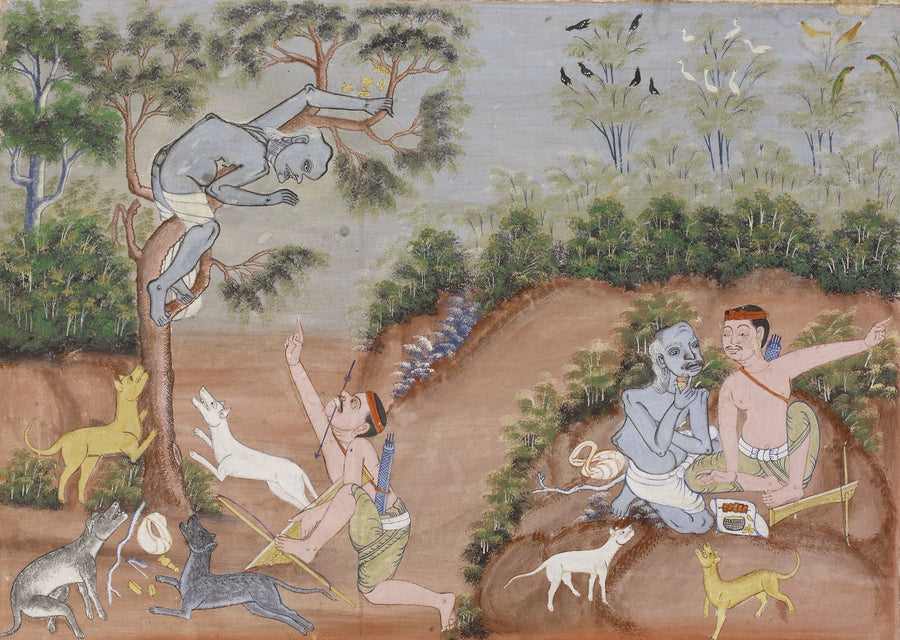 Vessantara Jataka : La forêt claire, Artiste thaïlandais anonyme, XIXe siècle