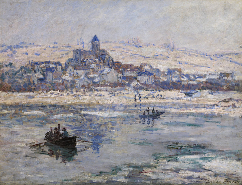 Kış W507'de Vétheuil - Claude Monet