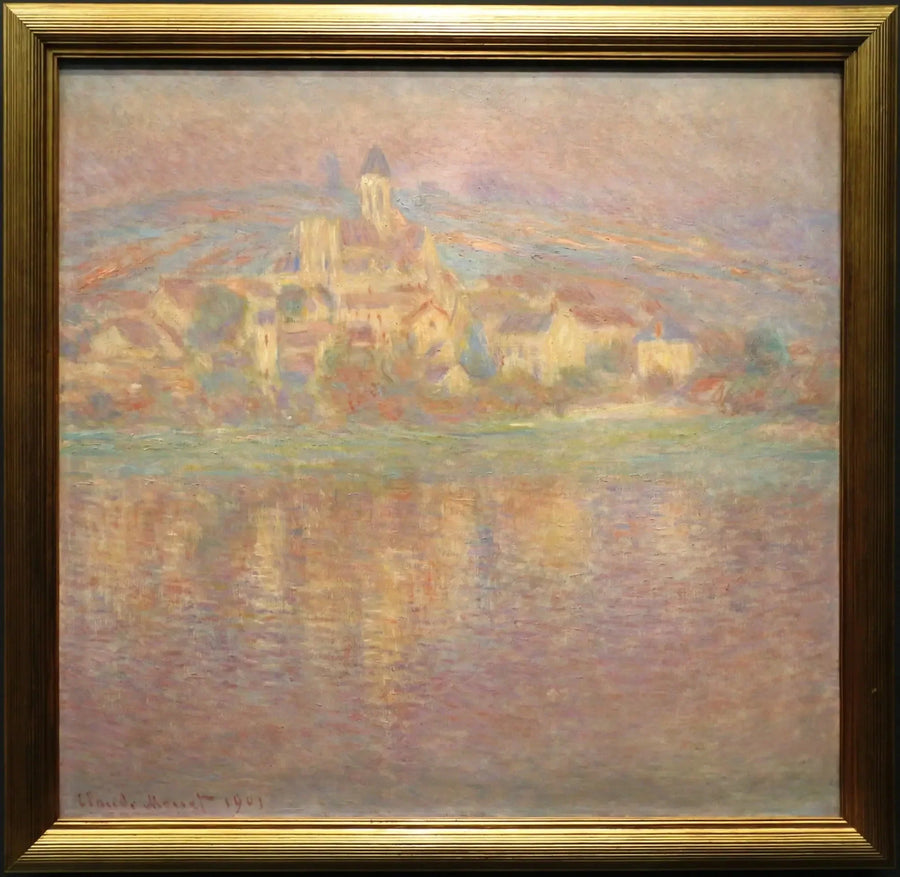 Vétheuil, gün batımı - Claude Monet