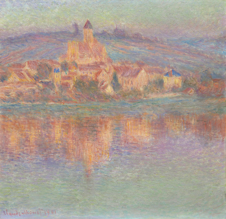 Vétheuil, akşam etkisi - Claude Monet