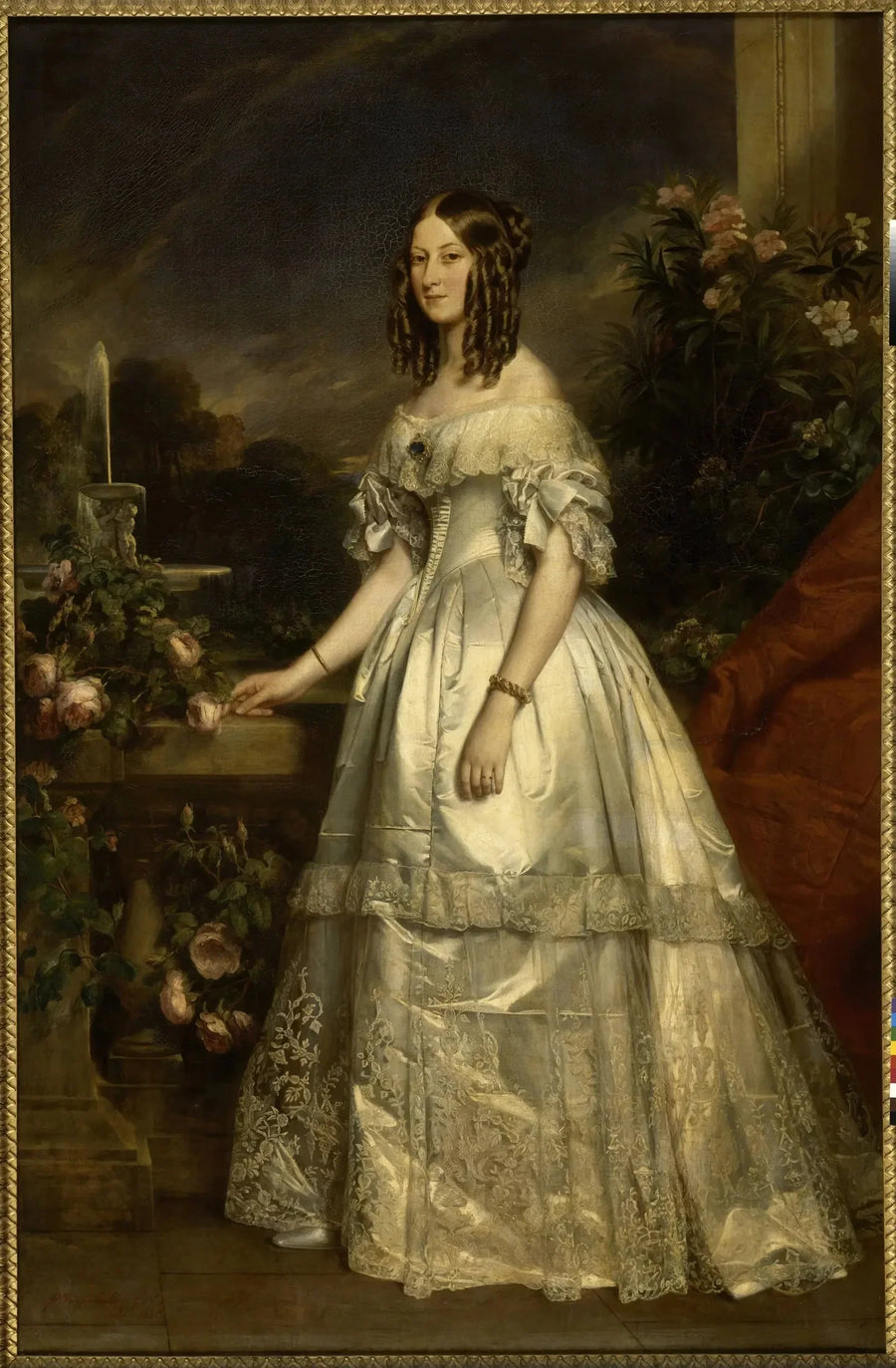 Saxe-Cobourg-Gotha, Nemours Düşesi Victoire-Auguste-Antoinette de Saxe-Cobourg-Gotha - Franz Xaver Winterhalter