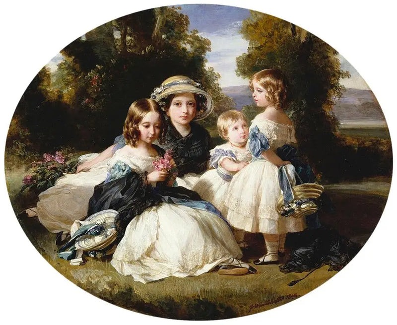 Victoria, kraliyet prensesi, Alice prensesi, Helena prensesi ve Louise prensesi - Franz Xaver Winterhalter