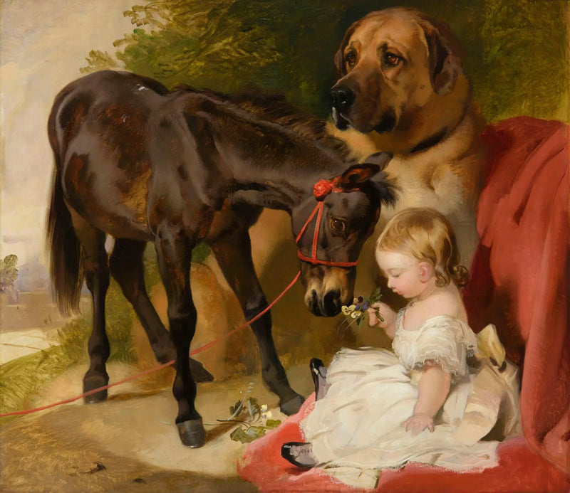 Victoria, kraliyet prensesi, bir atlı - Edwin Henry Landseer