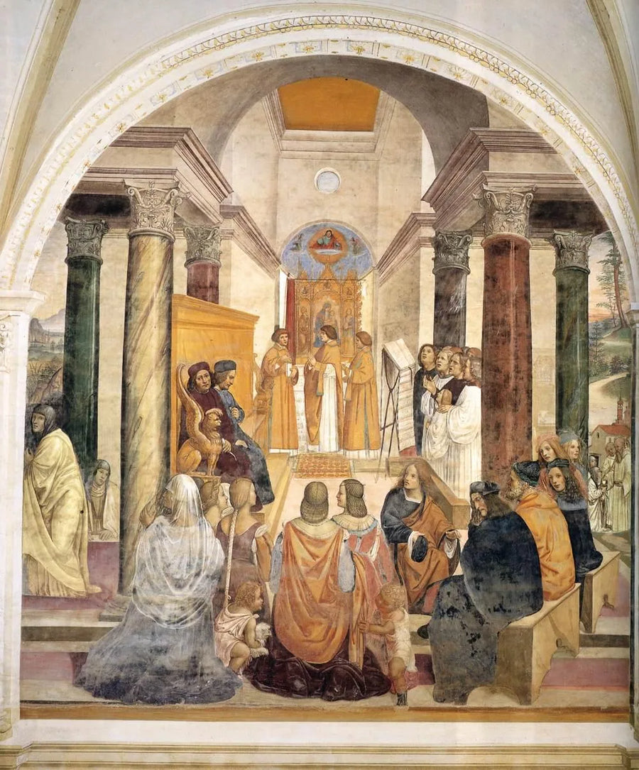Aziz Benoît'in Hayatı, Sahne 33: Benoît, iki rahibeye ölüm sonrası af diledi - Il Sodoma (Giovanni Antonio Bazzi)