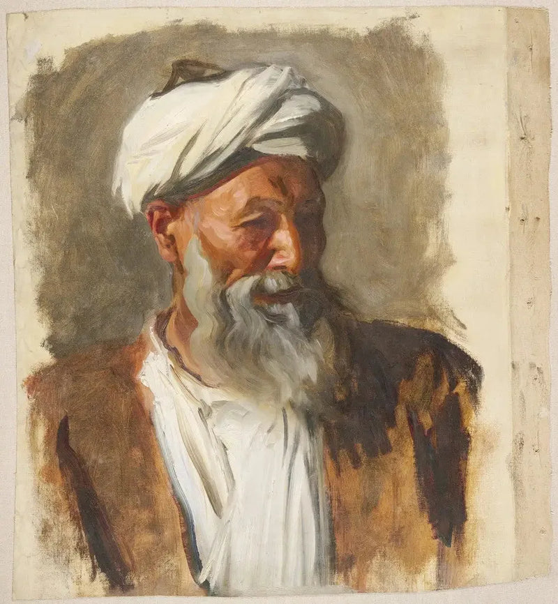 Beyaz sarıklı yaşlı adam - John Singer Sargent