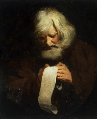 Yaşlı adam okuyor - Joshua Reynolds