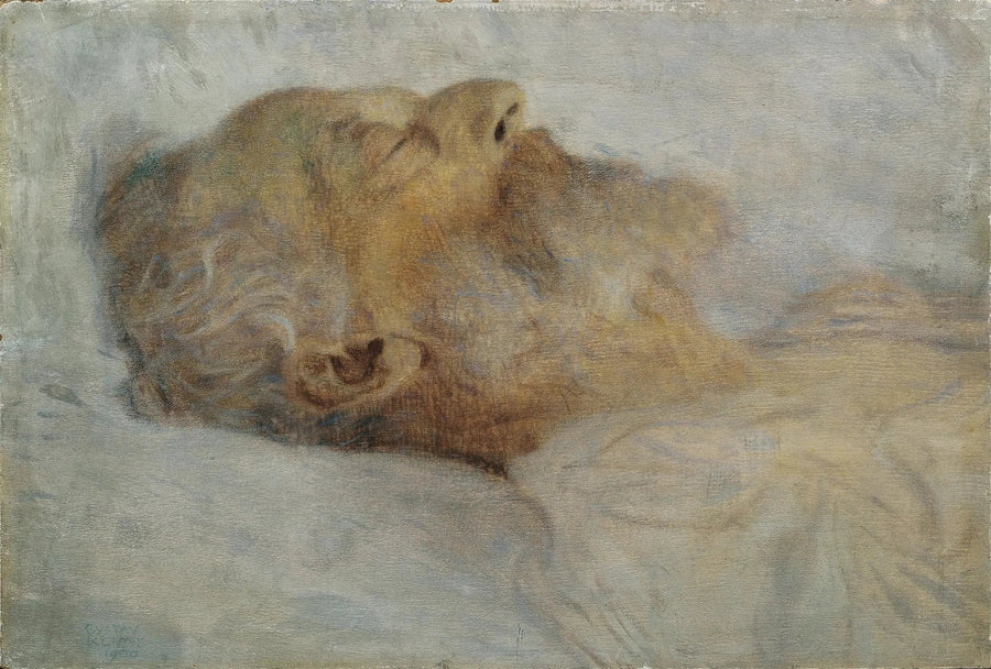 Ölüm döşeğindeki yaşlı adam - Gustav Klimt