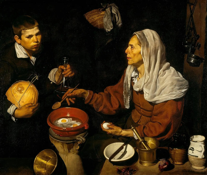 Yaşlı Kadın Yumurta Kızartıyor - Diego Velázquez