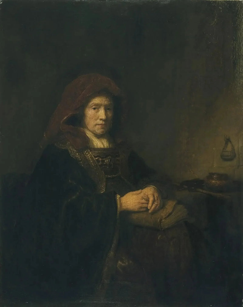 Gözlük takan yaşlı kadın - Rembrandt