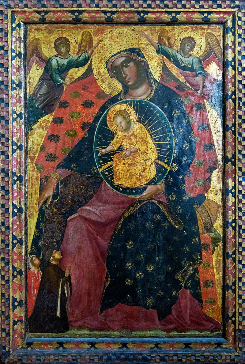İki Bağışçıyla Meryem Ana ve Çocuk - Paolo Veneziano