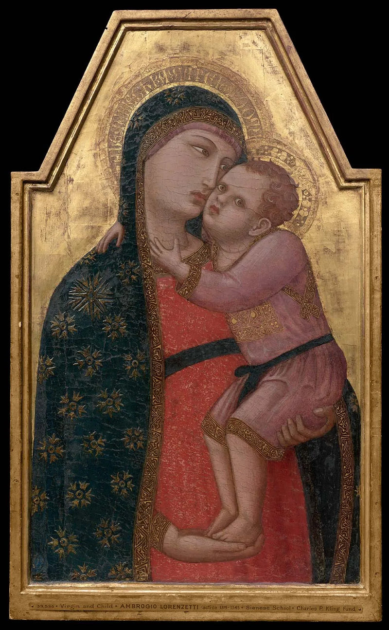 İsa Çocukluğuyla Bakire - Ambrogio Lorenzetti