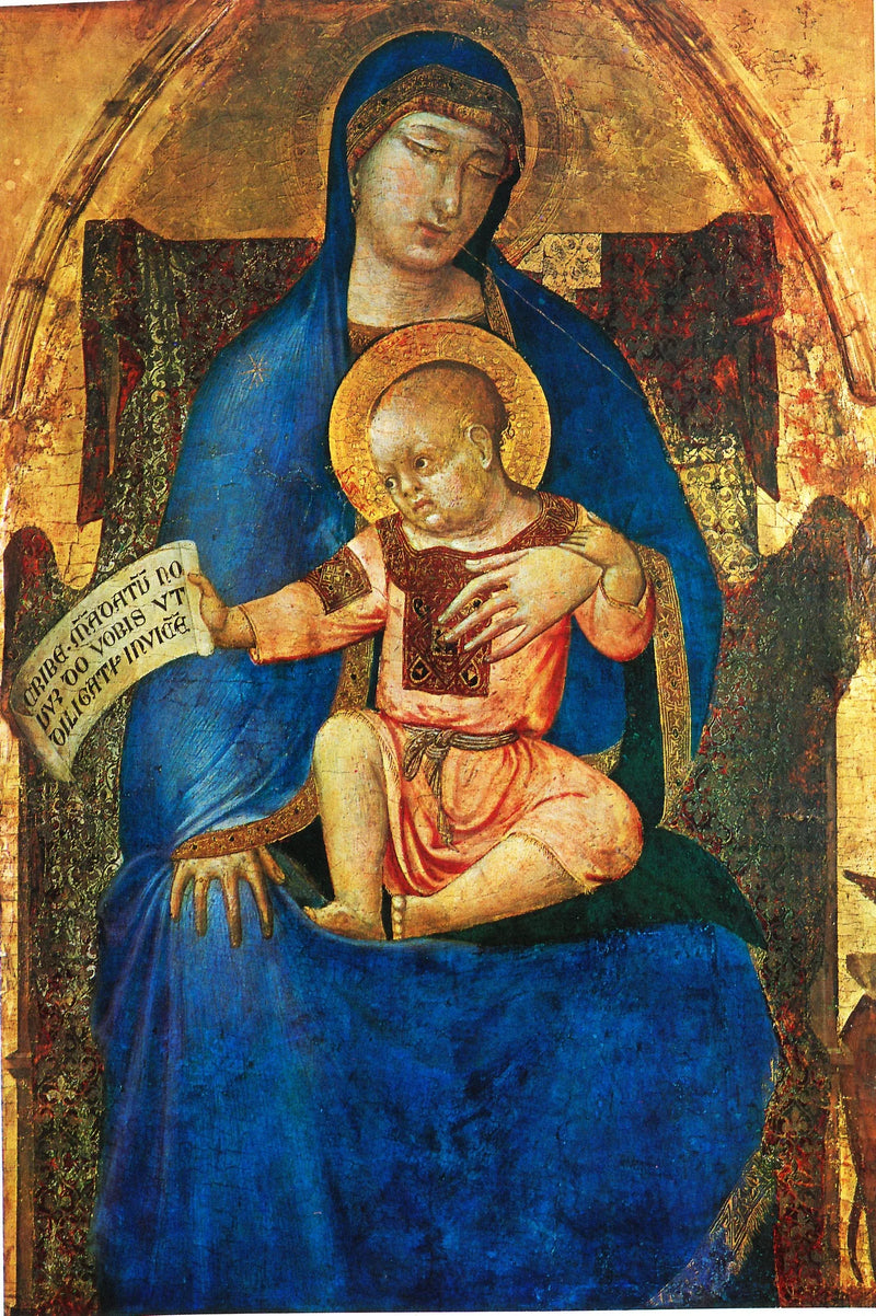 İsa Çocukluğuyla Bakire - Ambrogio Lorenzetti