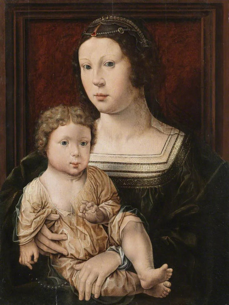 İsa Anası (Anna von Bergen ve Oğlu) - Jan Gossaert