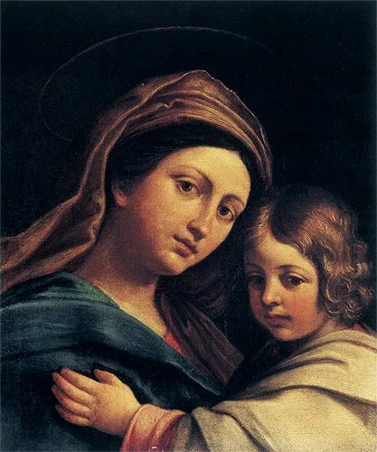 İsa Çocukluğuyla Bakire - Annibale Carracci