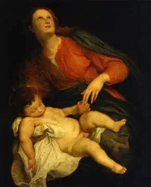 İsa Anası ve Çocuk - Antoine van Dyck